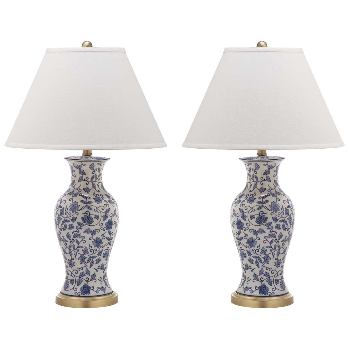 Beijing 29 Inch H Floral Urn Lamp (Set of 2) | Safavieh - LIT4172