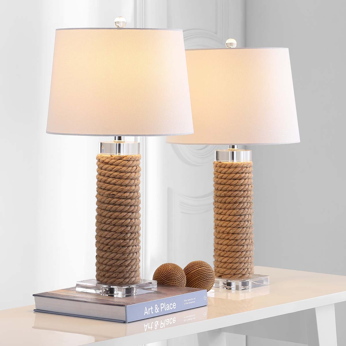 Boyd 26.5 Inch H Rope Table Lamp (Set of 2) | Safavieh - LIT4379