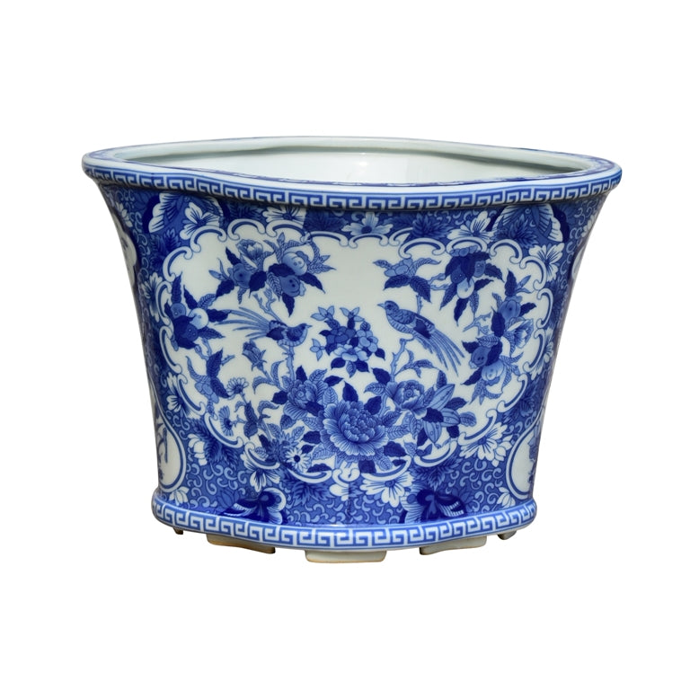 Set of Three Porcelain Planters