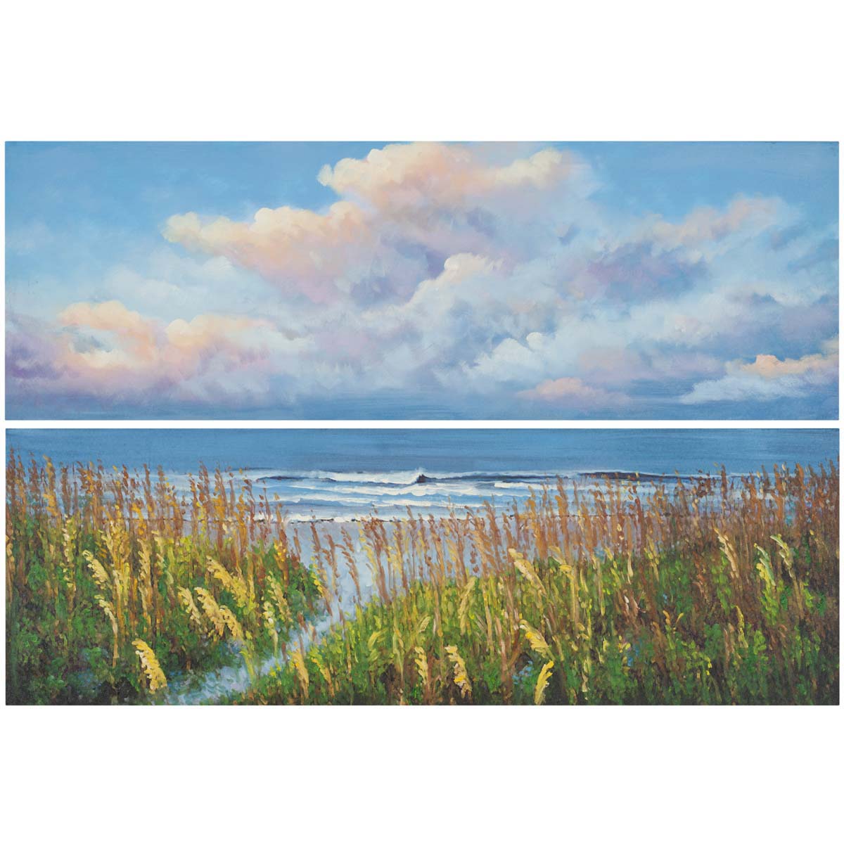 Beach Walk Diptych Wall Art | Safavieh - ART2031