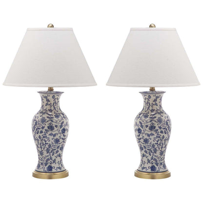 Beijing 29 Inch H Floral Urn Lamp (Set of 2) | Safavieh - LIT4172