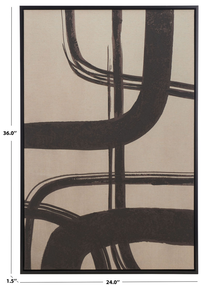 Inky Freeway Wall Art | Safavieh - WLA3003