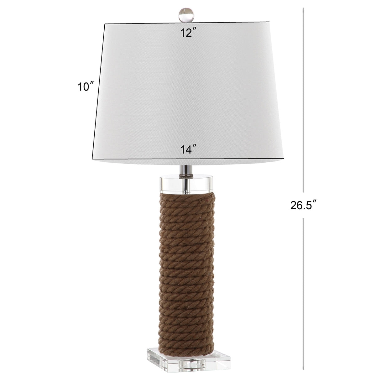 Boyd 26.5 Inch H Rope Table Lamp (Set of 2) | Safavieh - LIT4379